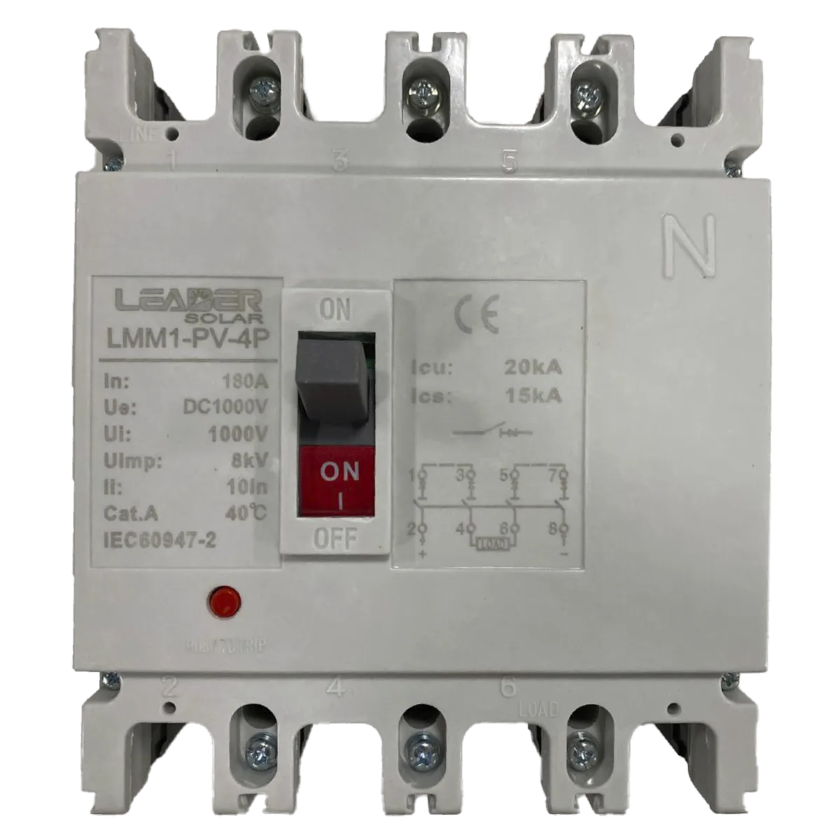 BREAKER DC MCCB 1000V 180A 4P