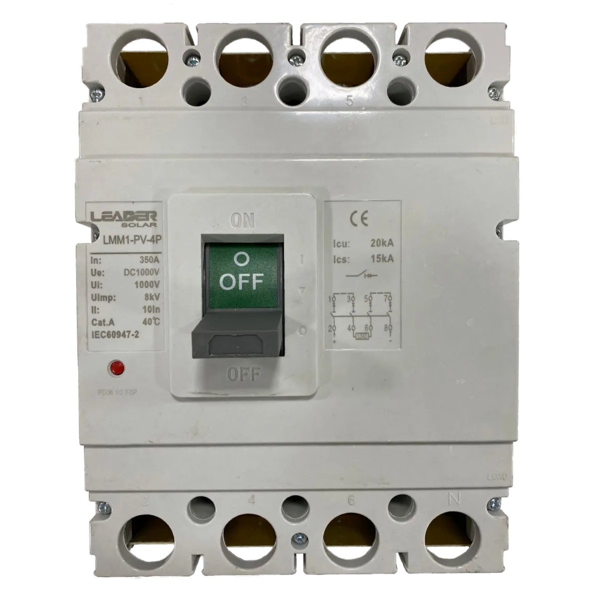 BREAKER DC MCCB 1000V 350A 4P