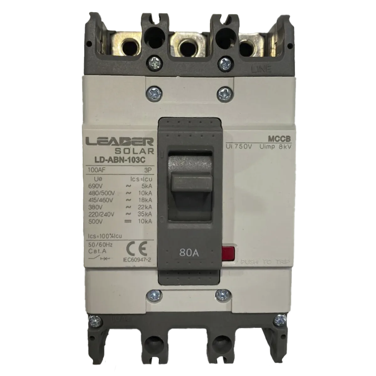 BREAKER DC MCCB 750V 80A 3P