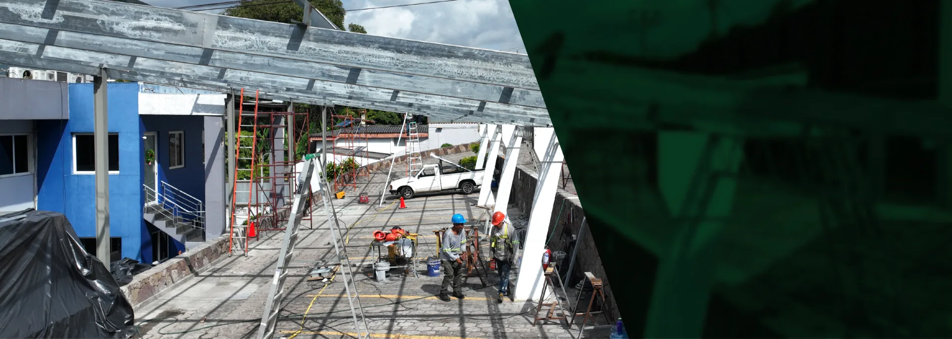 Montaje de estructura para paneles solares